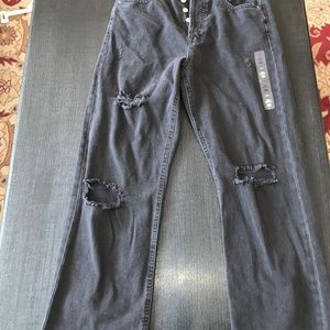 Black ladies baggy jeans